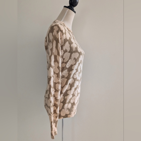 Like new S Equipment cashmere heart patterned crewneck sweater - Picture 4 of 12